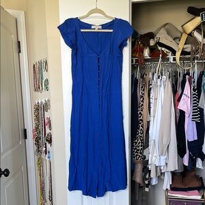 LOFT Royal Blue Midi Dress